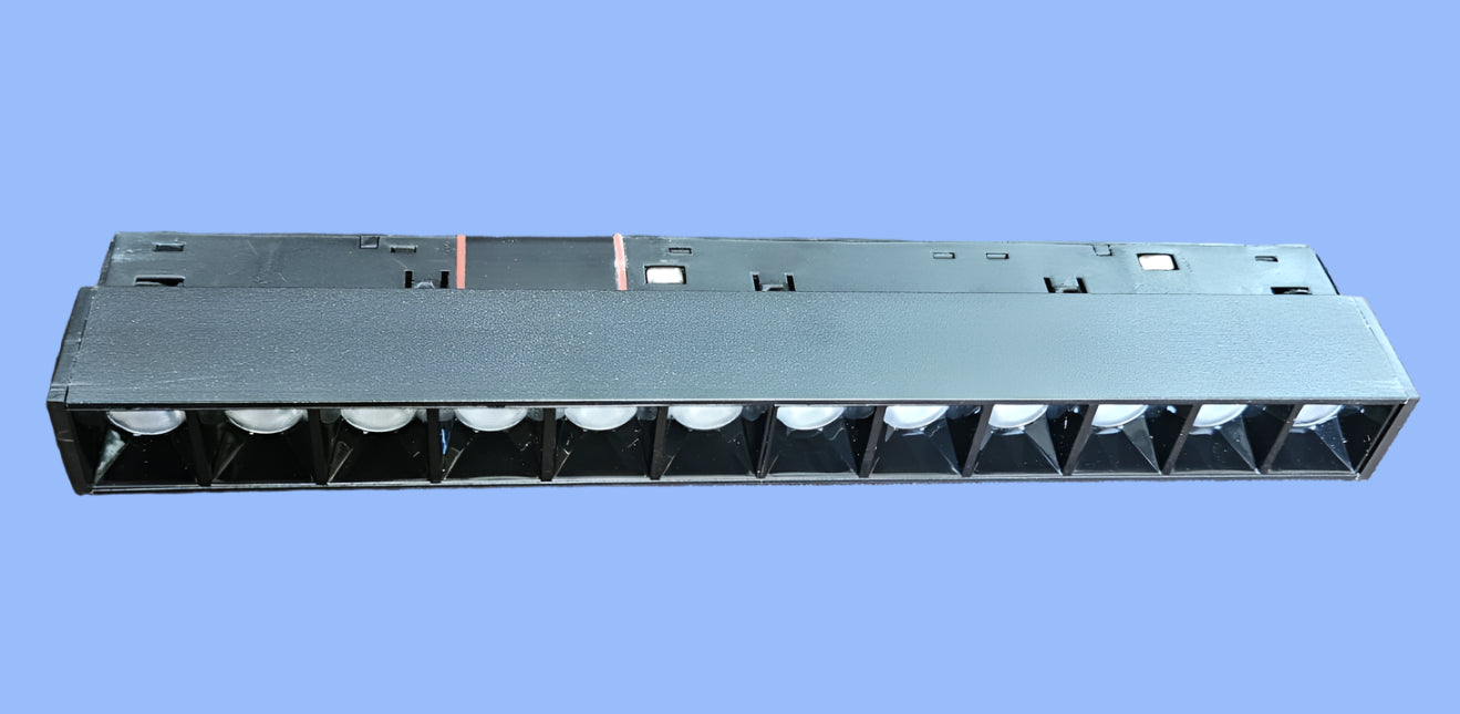 12W Linea Warm/Neutral for 25mm Magnetic Track Black.