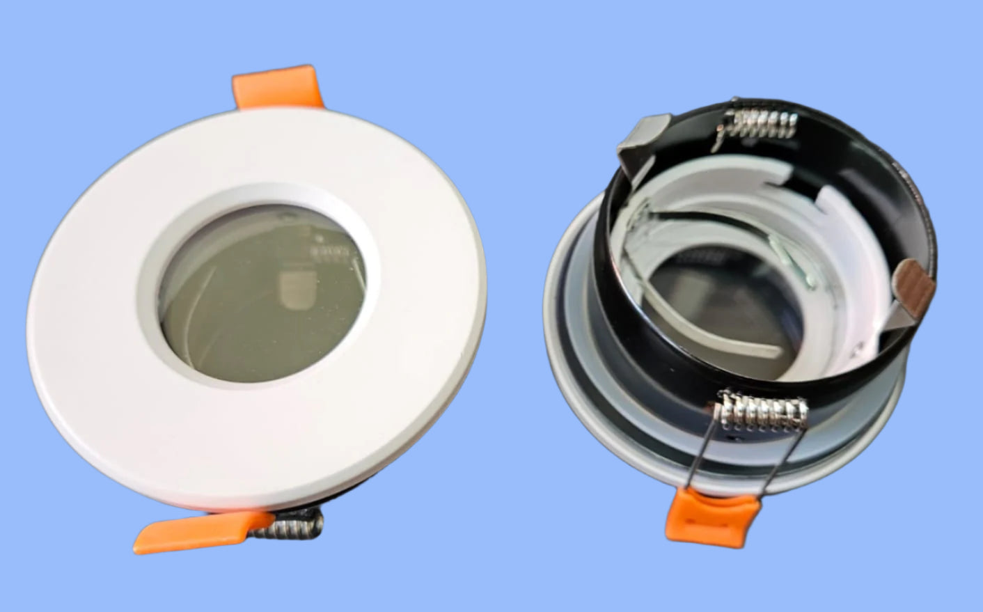 Round White fixed IP 44 Frame Suitable for Led Modules/MR16 lamps till 12W.