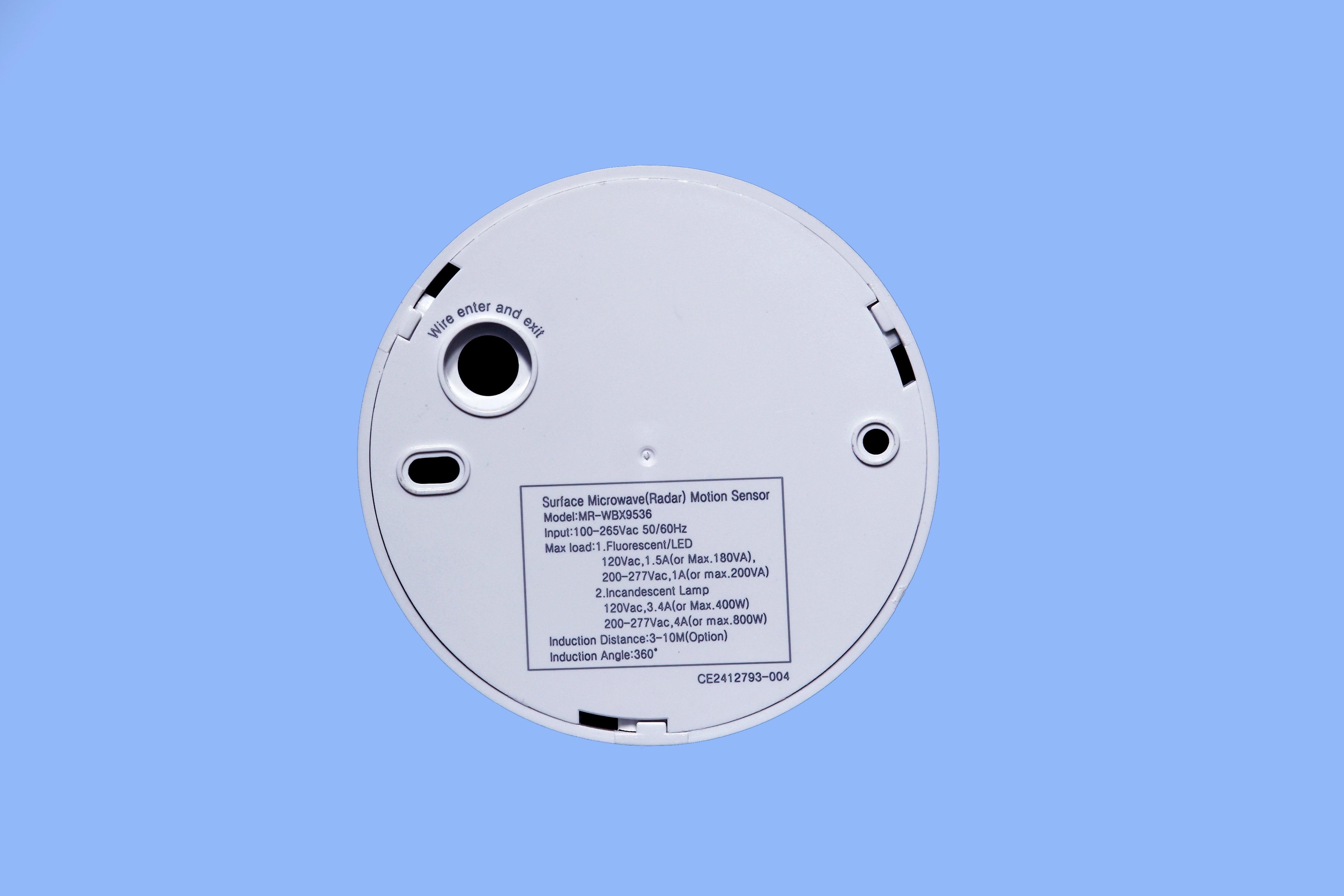 Microwave Surface Sensor, Maximum Load Led lights 200W.