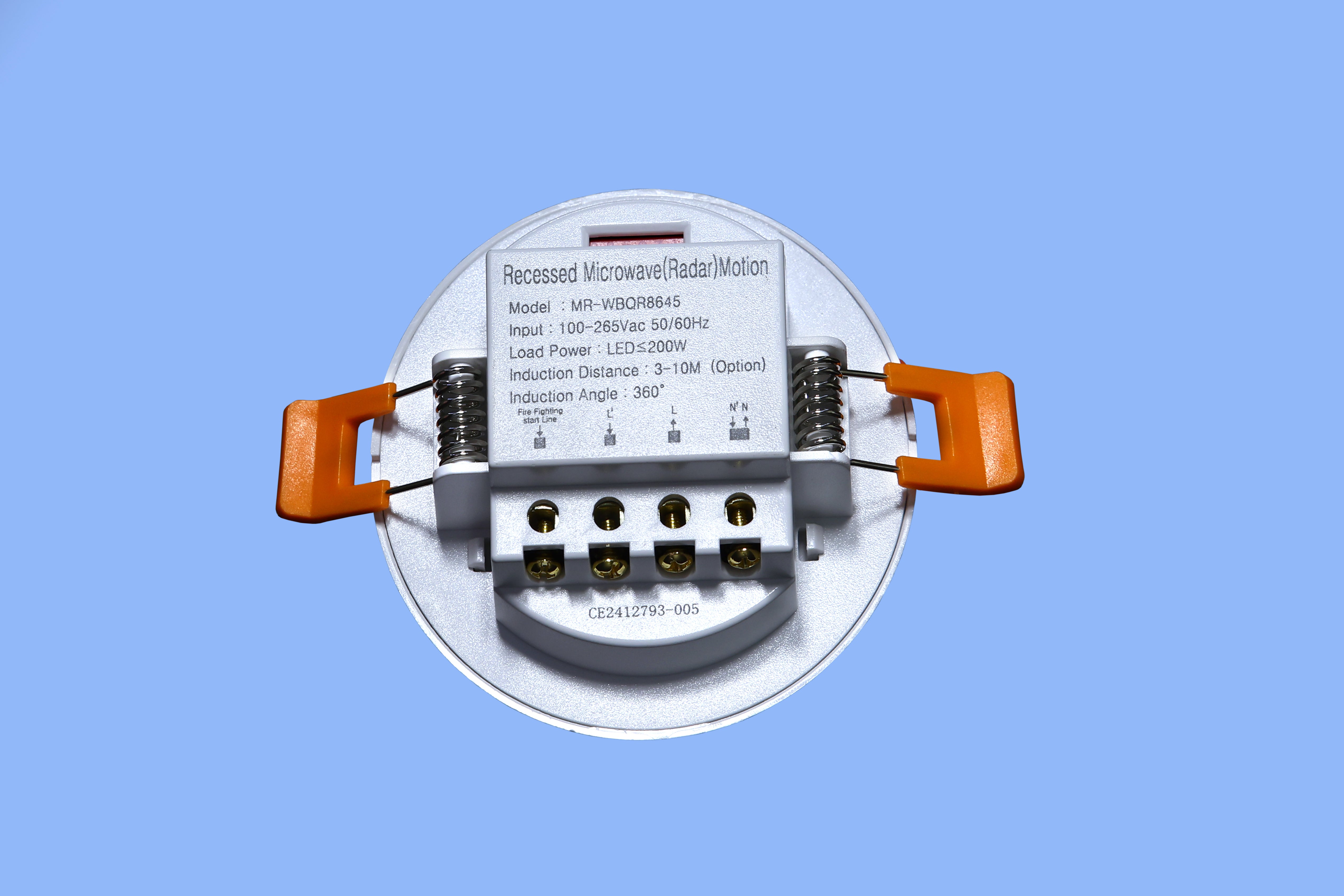 Microwave Concealed Sensor, Maximum Load Led lights 200W.