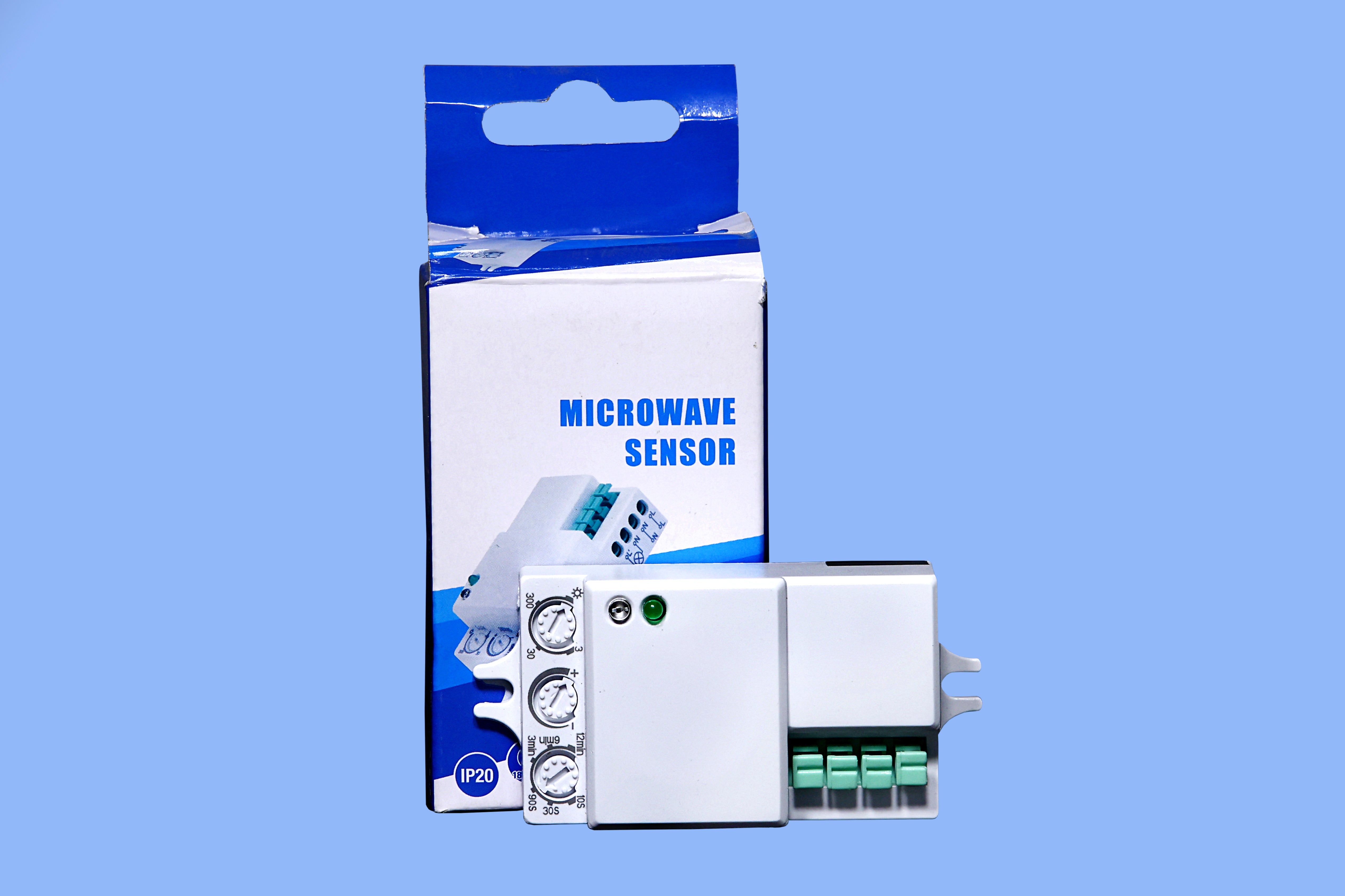 Microwave Sensor, Input Voltage 100-265V Ac, Maximum Load 200W.