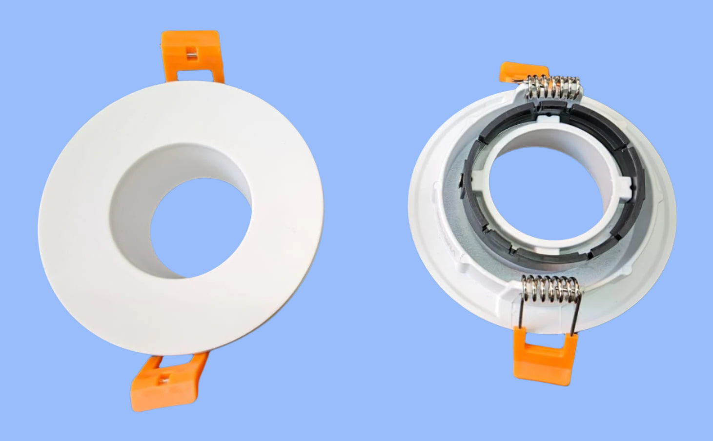 Round White Deep fixed frame suitable for Led modules/MR16 lamps till 18W.
