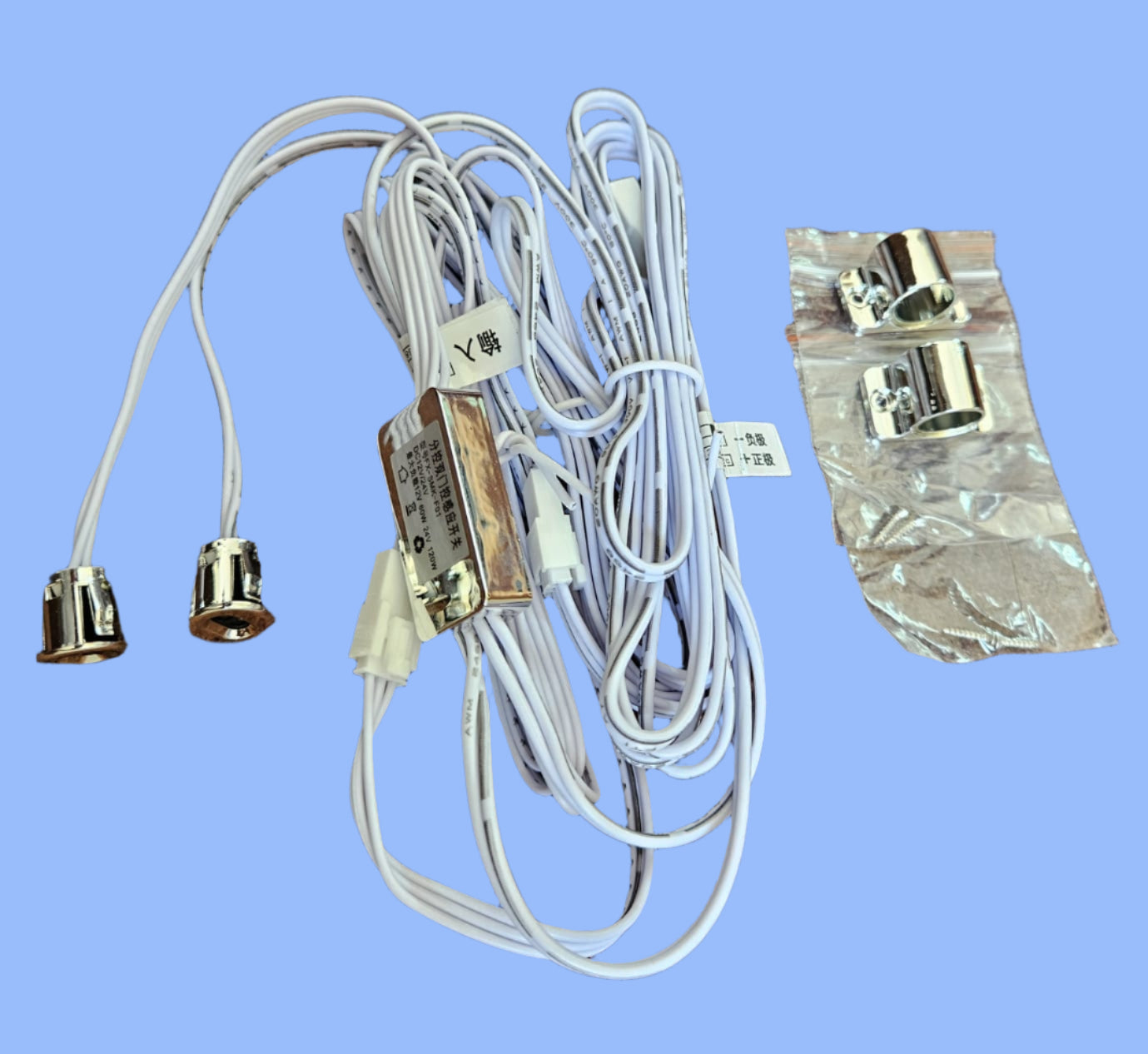 2 Door Mini Cabinet Sensor Chrome, DC 12V/24V Upto 120W.