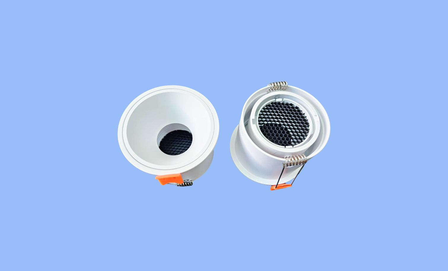 Round White/Black deep frame suitable for Led Modules/MR16 lamps till 12W.