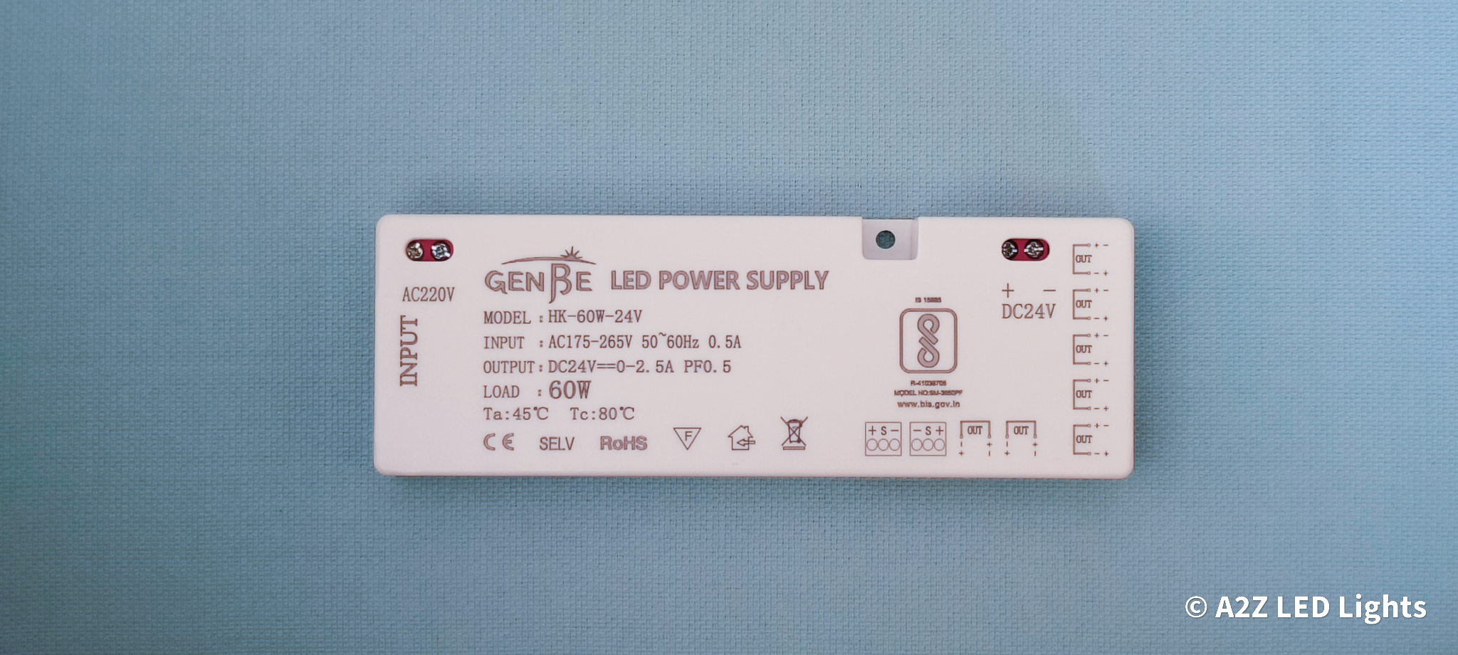 24V Cabinet Led Power Supply 60W