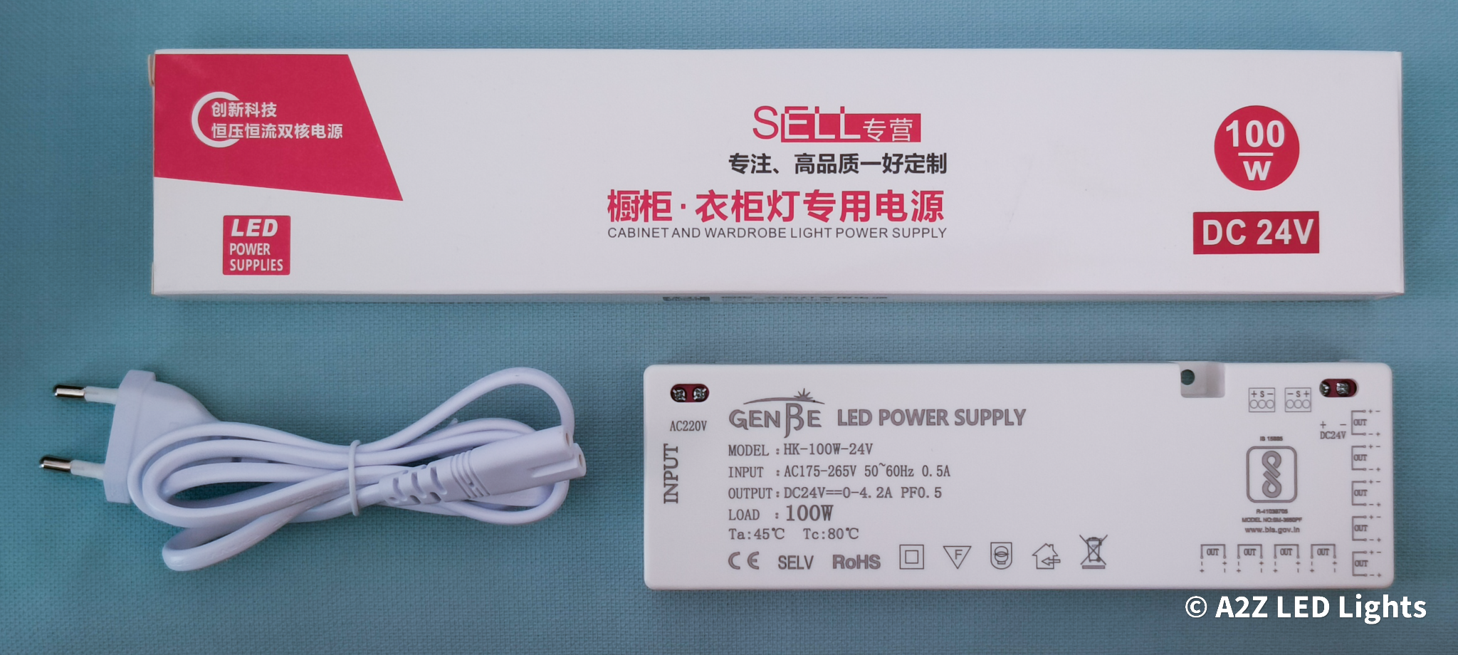 24V Cabinet Led Strip Power Supply 100W