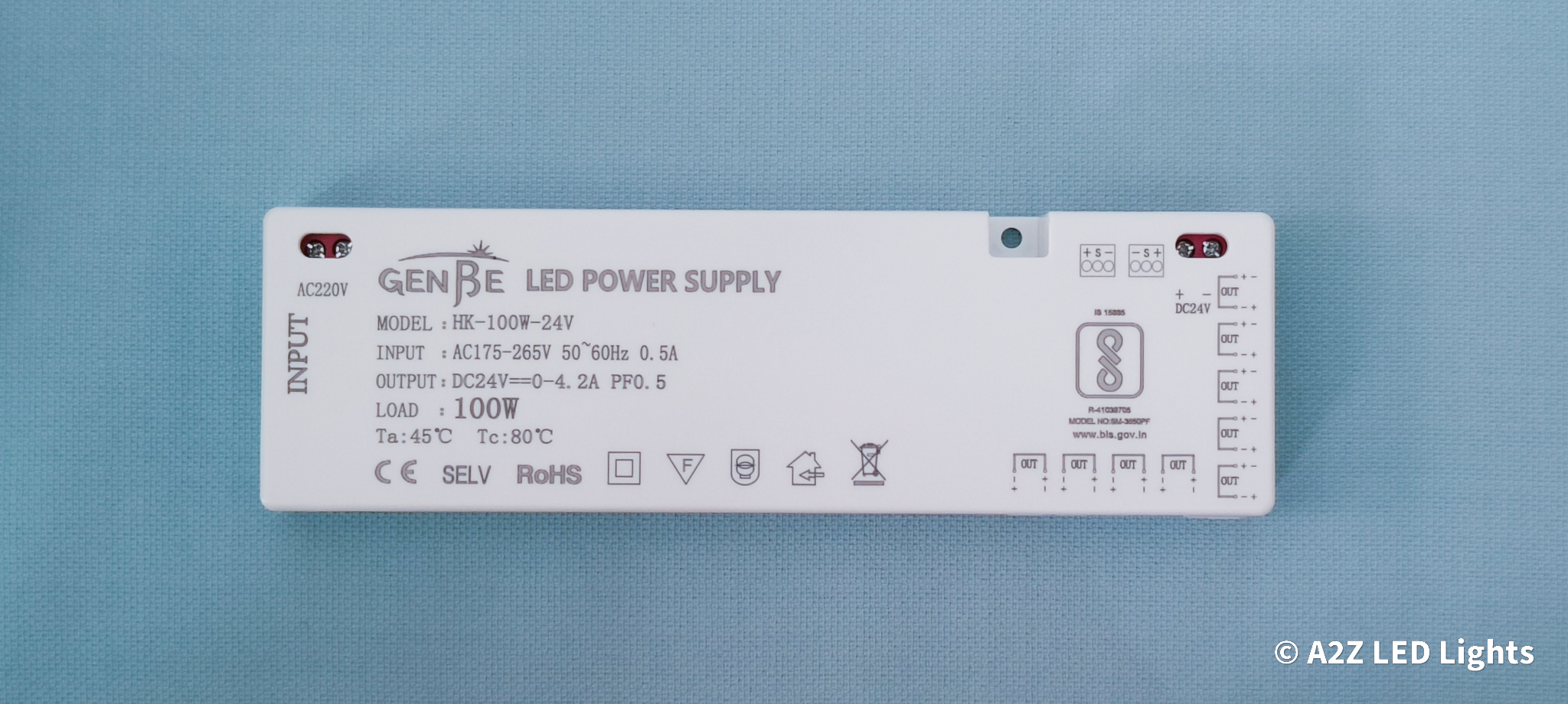 24V Cabinet Led Strip Power Supply 100W