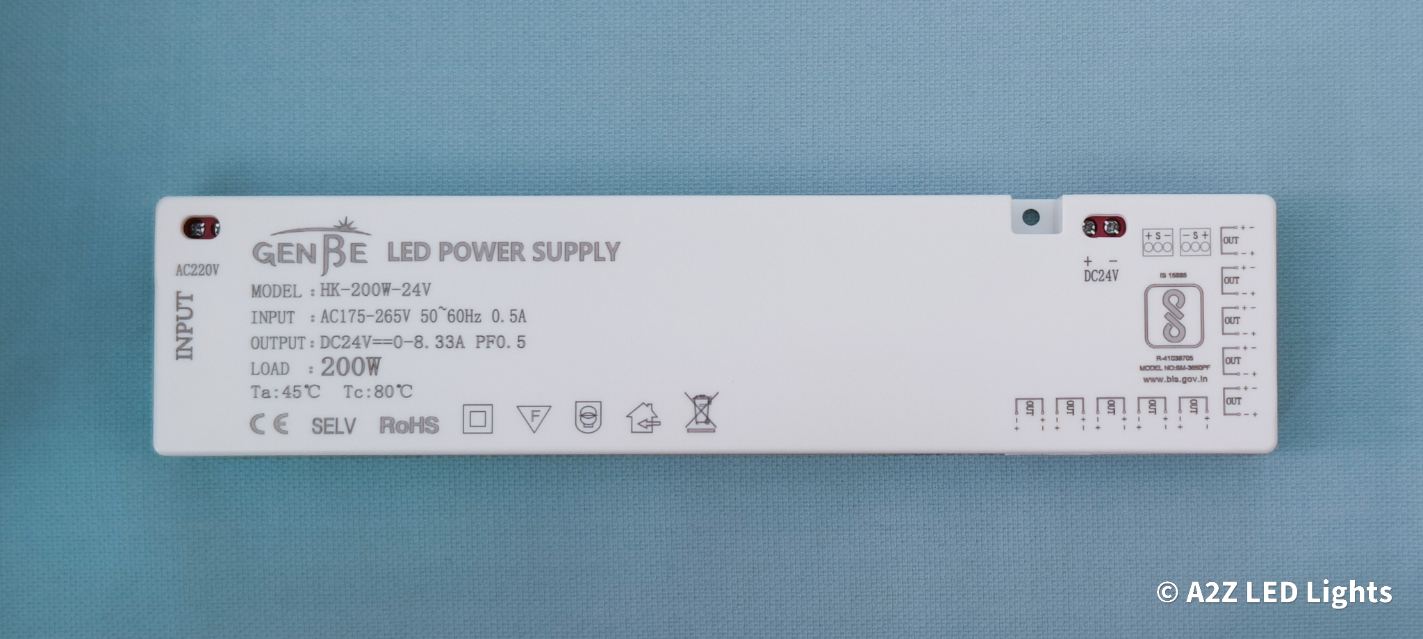 24V Cabinet Led Power Supply 200W